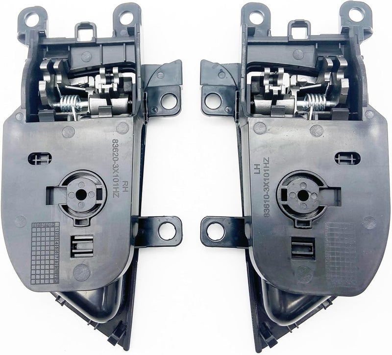 Cheriezing Interior Door Handle Set for 2011-2016 Hyundai Elantra Sedan - Black and Silver - Image 5