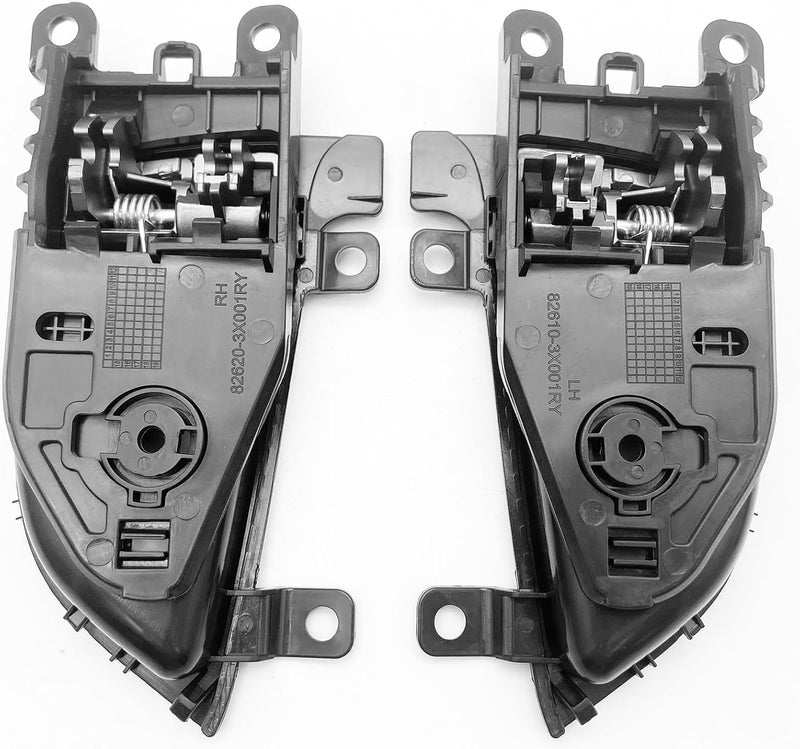 Cheriezing Interior Door Handle Set for 2011-2016 Hyundai Elantra Sedan - Black and Silver - Image 4