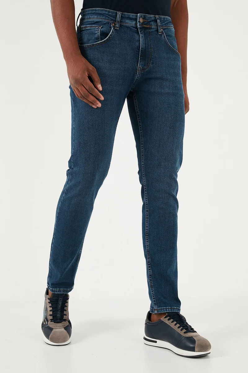 Buratti Stretch Cotton Slim Fit Normal Waist Straight Leg Jeans Men's Denim Pants 3300S04TOKYO