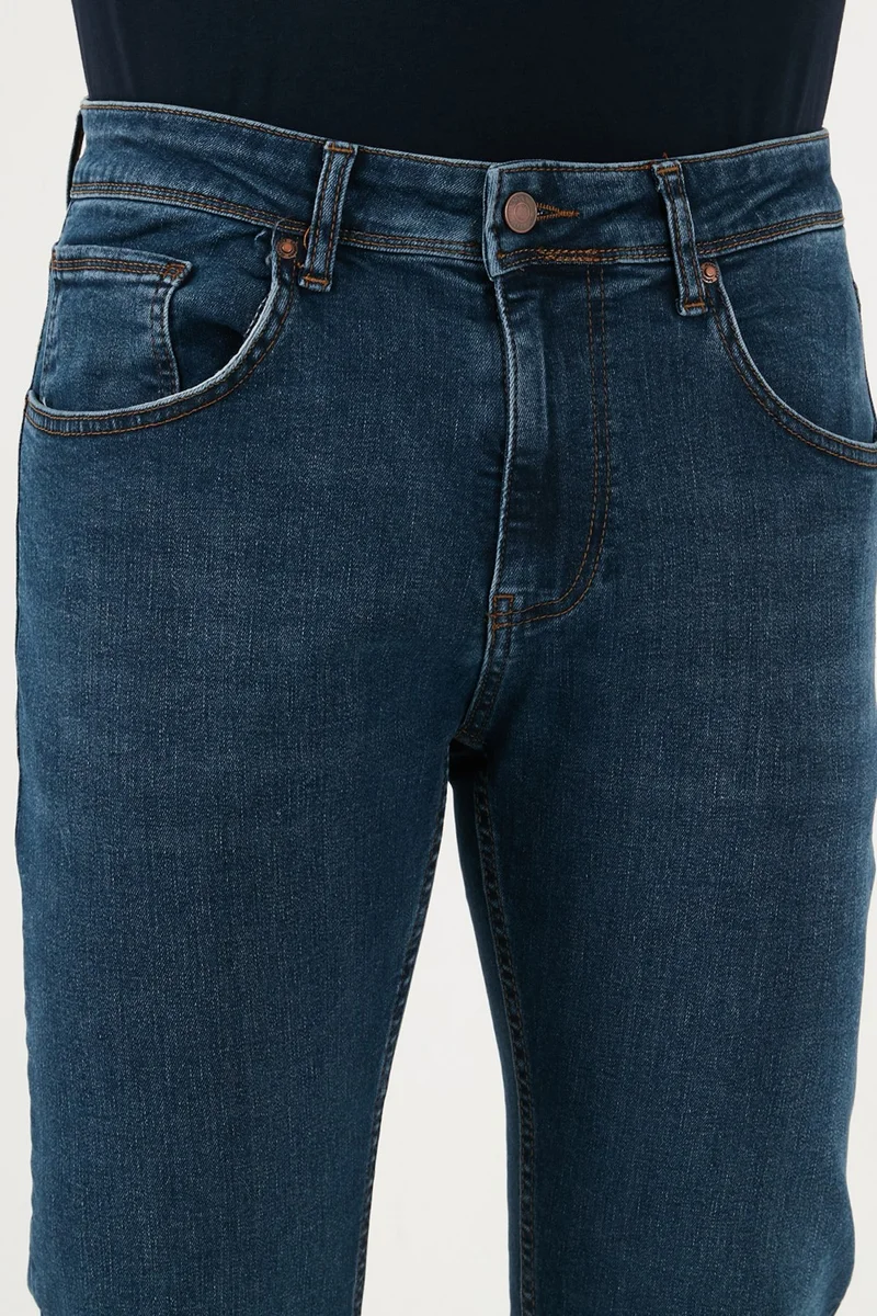 Buratti Stretch Cotton Slim Fit Normal Waist Straight Leg Jeans Men's Denim Pants 3300S04TOKYO