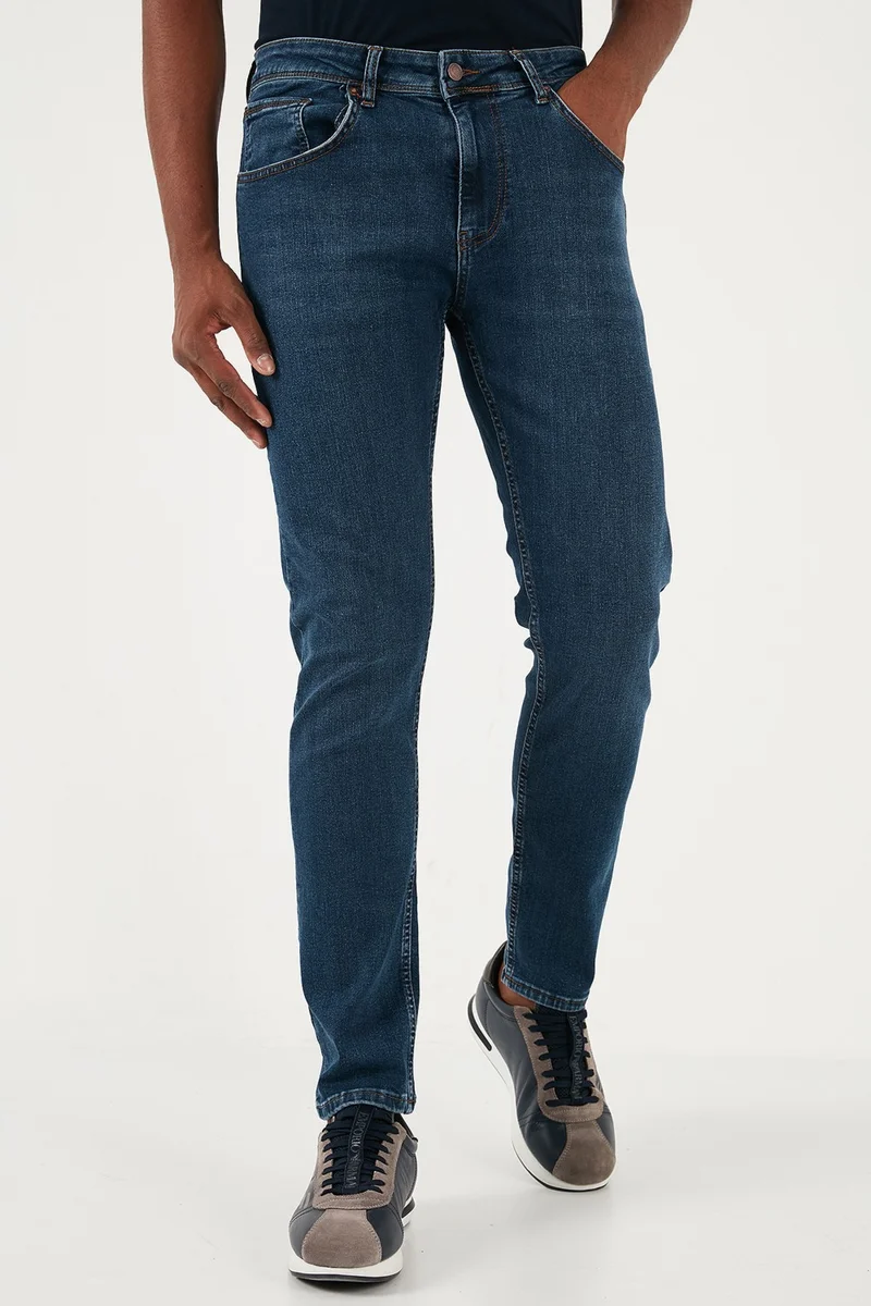 Buratti Stretch Cotton Slim Fit Normal Waist Straight Leg Jeans Men's Denim Pants 3300S04TOKYO