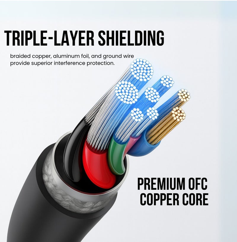 COMPIX USB 2.0 Extension Cable 3M (A Male to Female), High-Speed 480Mbps, 3D Silver-Plated Shielded USB Extension Cord for Laptop, Computer, PS5/PS4, Xbox, VR, Printer, Keyboard, MacBook, PC - Image 5