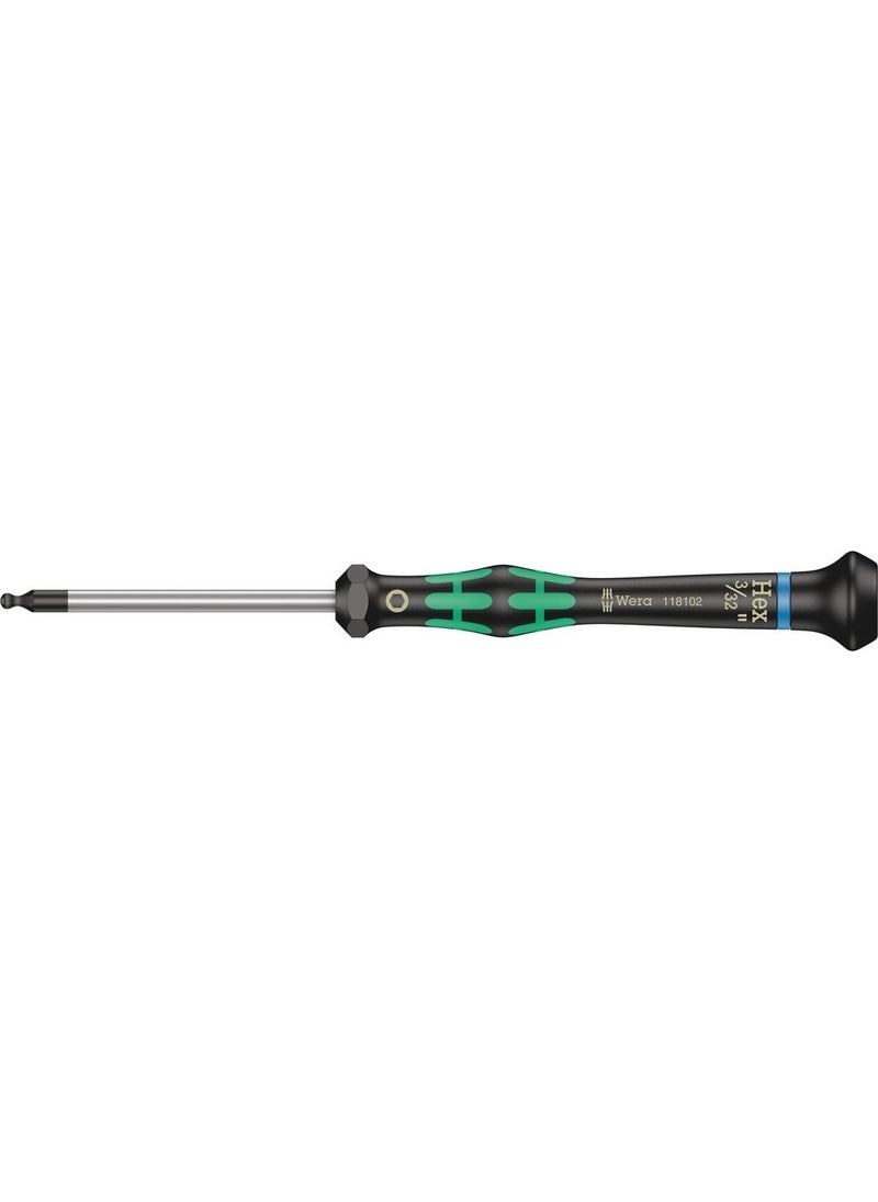 Wera 2052 Micro Allen 3/32" x 60 mm 05118102001  - Image 1