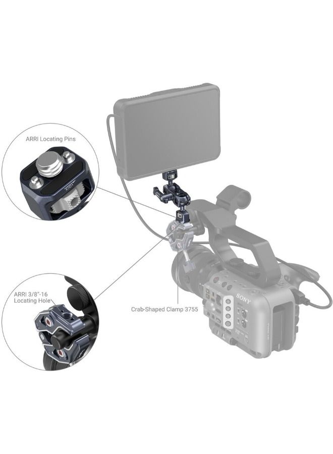 SmallRig Magic Arm with Dual Ball Heads (1/4"-20 Screw and Arri Locating Screw) - Image 3