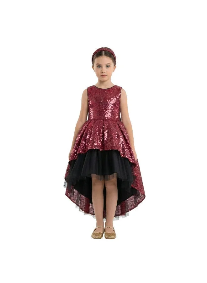 D'daniela Sequin Hi-Lo Dress