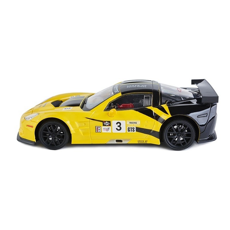 Chevorolet Corvette C6R 1/18 with Remote Control - Yellow - 866-1809 - Image 4