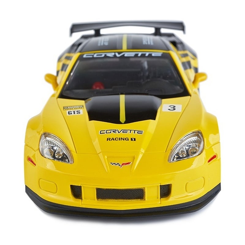 Chevorolet Corvette C6R 1/18 with Remote Control - Yellow - 866-1809 - Image 2