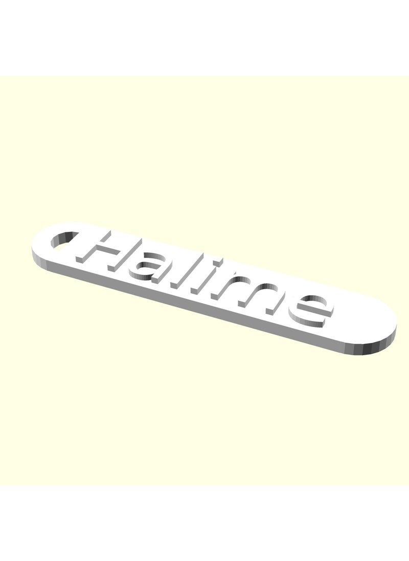 Epm3d Ee DD Halime Personalized Chainless Suitcase Bag Goods Tag Imprint Gift Hanger for Lover and Spouse Organic Plasti  - Image 1