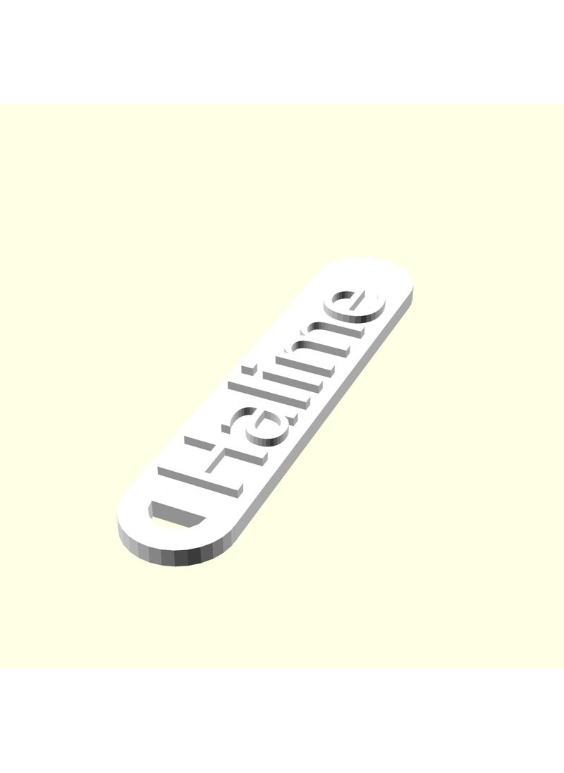 Epm3d Ee DD Halime Personalized Chainless Suitcase Bag Goods Tag Imprint Gift Hanger for Lover and Spouse Organic Plasti  - Image 5