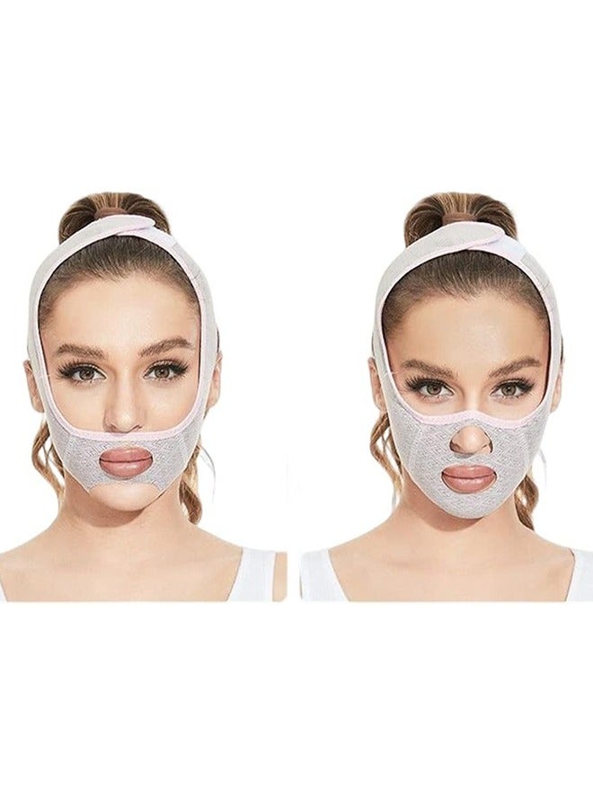 Bukela Beauty Face Sculpting Sleep Mask V Line Shaping Face Masks Double Chin Reducer, Chin Up Mask Face Lifting Belt, Face Tightening Chin Mask  - Image 1