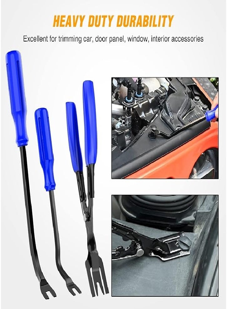 238 Pieces Practical Trim Removal Tools, Car Push Pin Bumper Retaining Clip Set, Fastener Terminal Removal Tool, Adhesive Wire Clip Pry Kit, Car Panel Radio Removal Automatic Pliers - Image 3