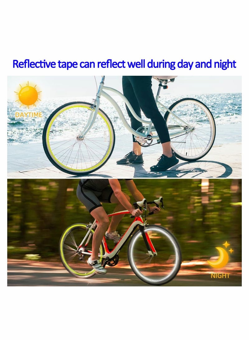 SYOSI Reflective Tapes 6 Rolls Safety Warning Stickers Waterproof Outdoor Bicycle Rim Reflector Tape Thin Sticker for Bikes Helmets Bicycles Motorcycle Decoration - Image 2