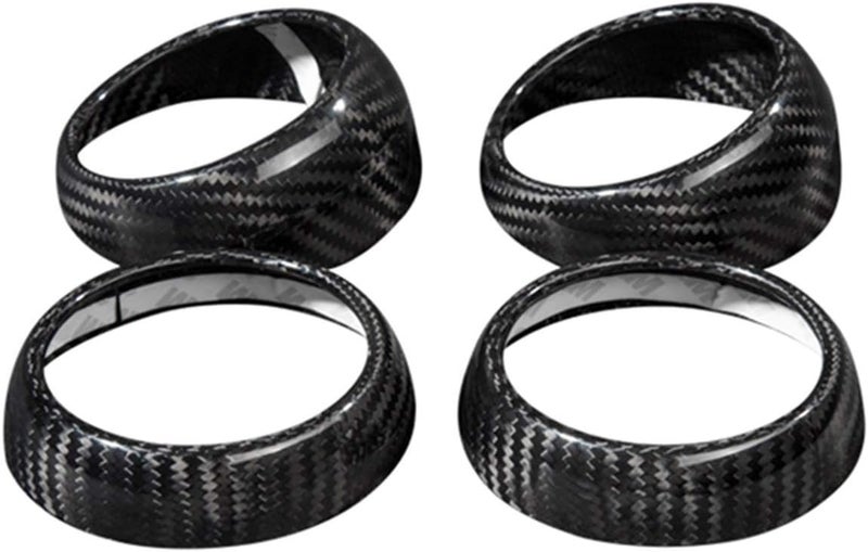 QASULER Carbon Fiber Air Vent Decoration Trim - Image 2