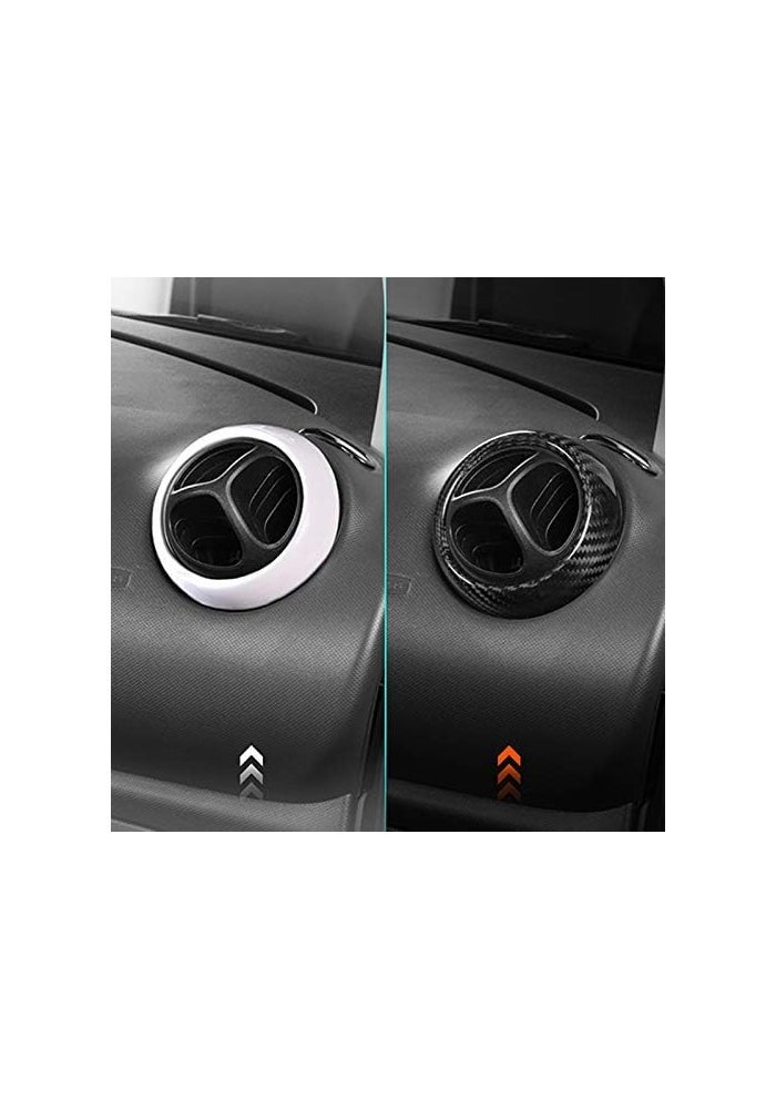 QASULER Carbon Fiber Air Vent Decoration Trim - Image 3
