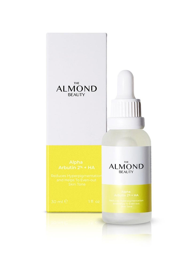 THE ALMOND BEAUTY Serum to unify skin tone : Alpha Arbutin 2% and hyaluronic acid  - Image 1