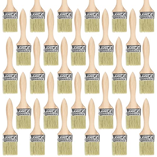 UPlama 48 Pack 2 inch-UPlama Chip Paint Brushes, All-Purpose Brush Set for Painting, Stains, Varnishes, Epoxy, Glue & Crafts, Multi-Surface Use on Wood, Walls & Furniture - Image 1