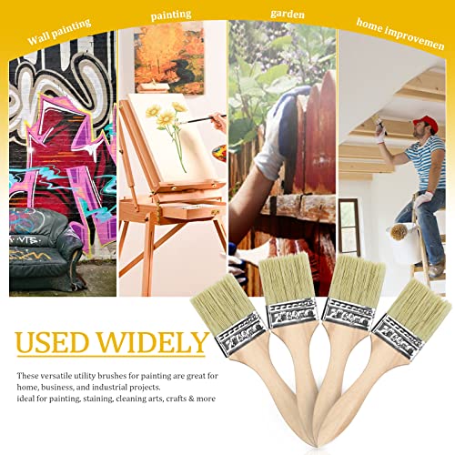 UPlama 48 Pack 2 inch-UPlama Chip Paint Brushes, All-Purpose Brush Set for Painting, Stains, Varnishes, Epoxy, Glue & Crafts, Multi-Surface Use on Wood, Walls & Furniture - Image 5