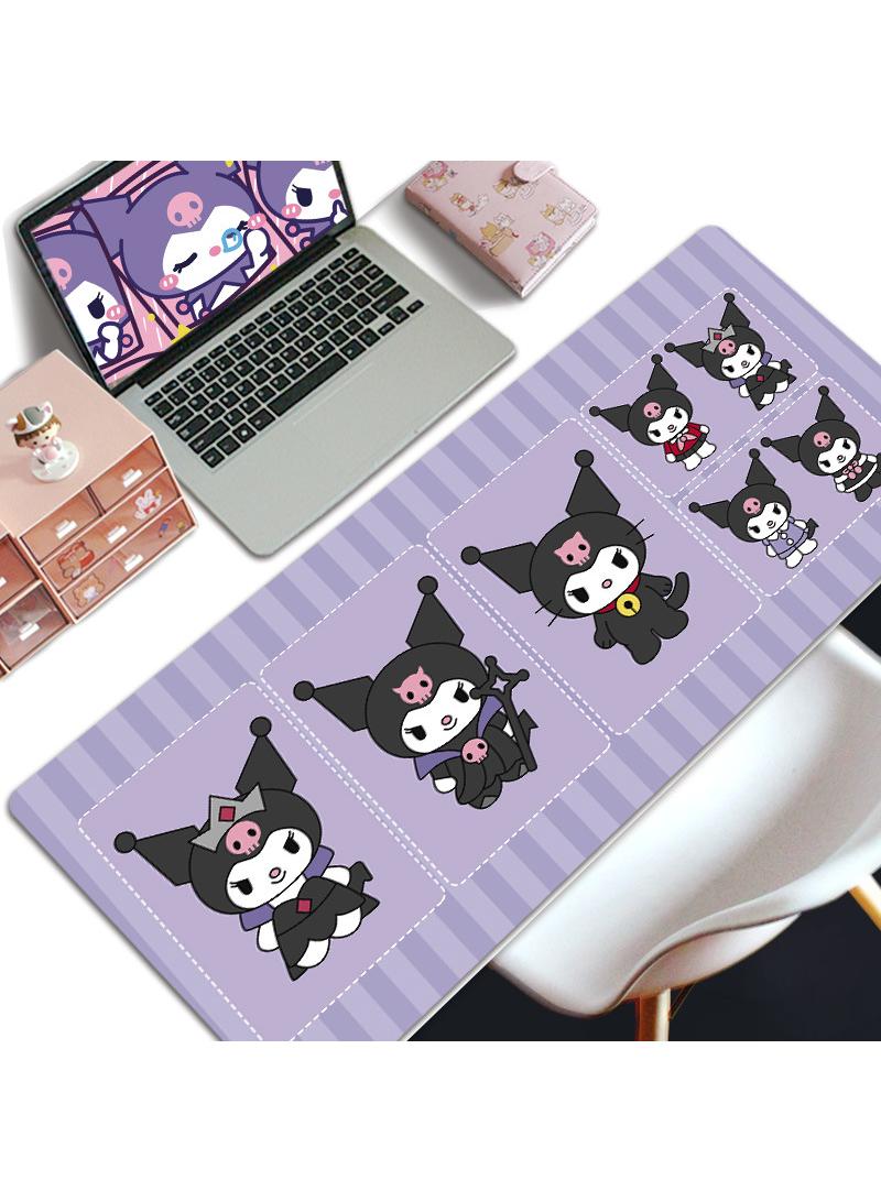 Loquat Kuromi Girls Gift Gaming Mouse Pad Extended Large Mat Desk Pad Stitched Edges Mousepad Long Mouse Pad And Non-Slip Rubber Base Mice Pad 800X300X4mm - Image 1