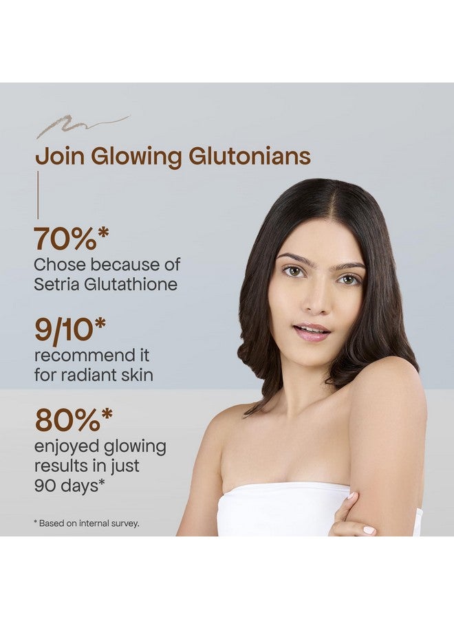 GLUTONE Glutone 1000 Setria L-Glutathione Tablets for Radiant & Clear Skin | 600mg Premium L-Glutathione & Vitamin C | Skin glow Brightening Supplement | 15 Effervescent Tablets | Orange Flavor (Pack of 1) - Image 5