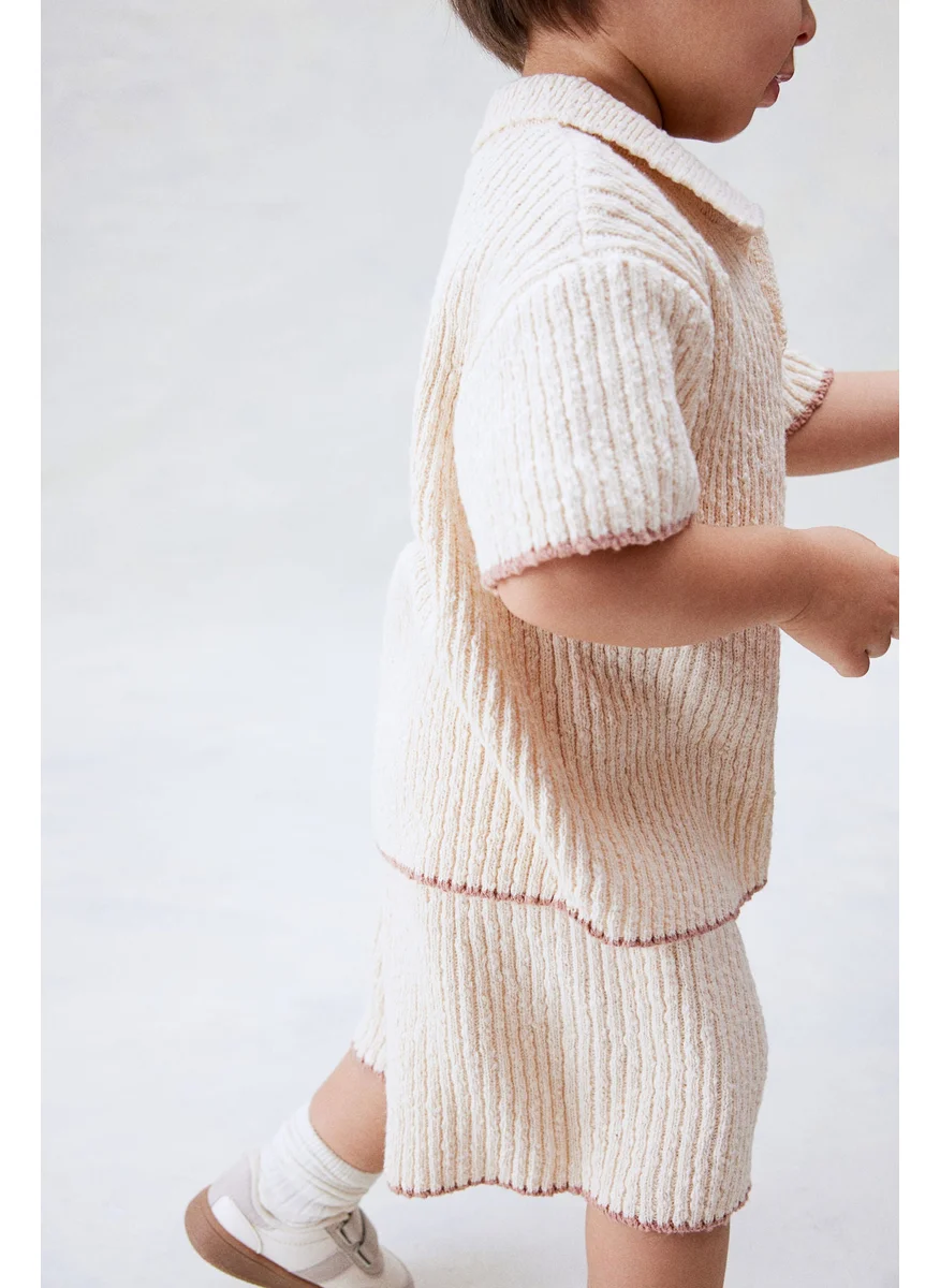 H&M 2-Piece Bouclé-Knit Set