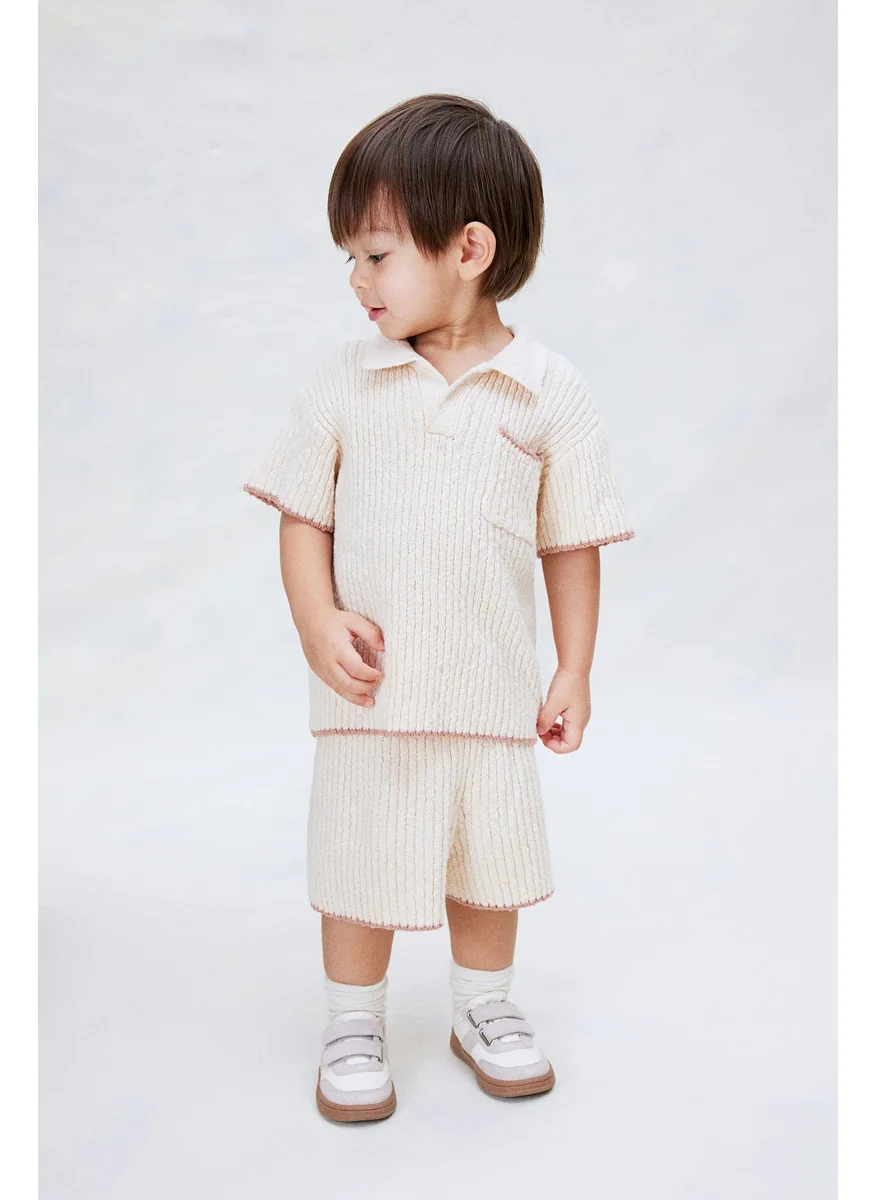 H&M 2-Piece Bouclé-Knit Set