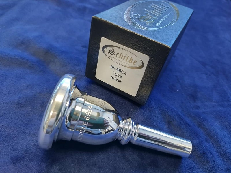 Schilke 69C4 Tuba Mouthpiece - Silver - Image 1