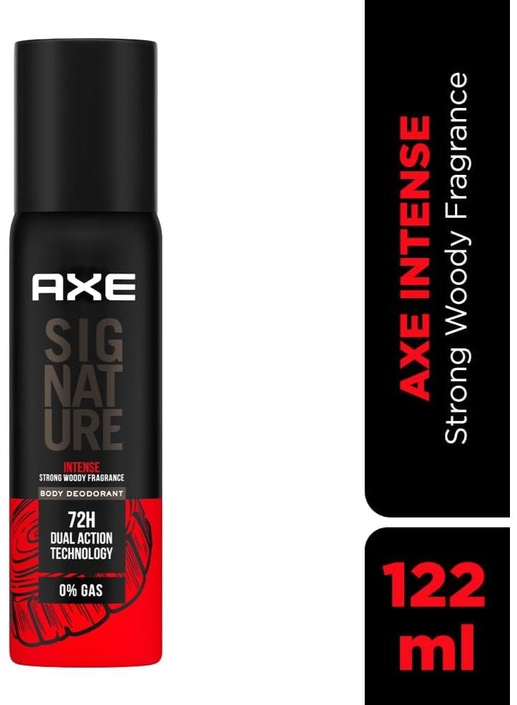 Axe Intense Strong Woody Fragrance Body Deodorant 72H Dual Action Technology 122ml - Image 1