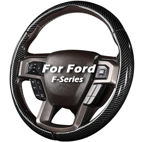 Aimato Steering Wheel Cover for Ford F150 2015-2020/F250 2017-2021/F350 2017-2021/F450 2017-2021/F550 2017-2021/Ford Expedition 2018-2021 Custom-fit Car Steering Wheel Cover for Ford Steering Wheel Protector - Image 1