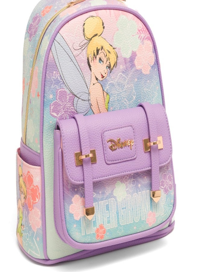 Wondapop Disney Tinker Bell Never Grow Up 11" Vegan Leather Mini Backpack - Image 2