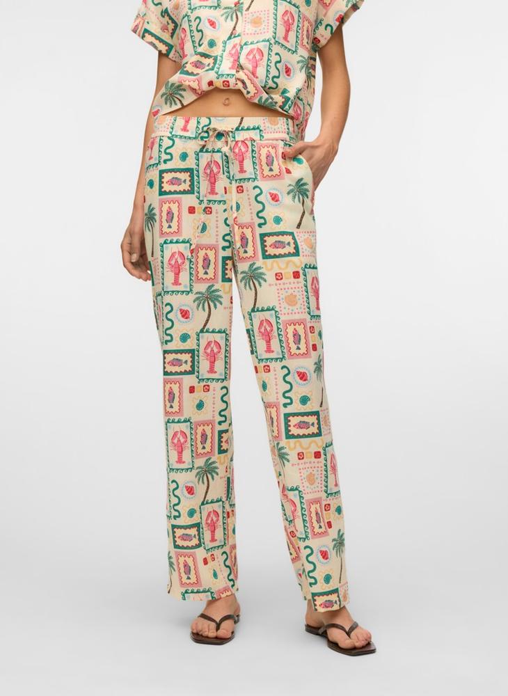 VERO MODA Vmbirdie High Waist Tie Detail Pant - Image 1