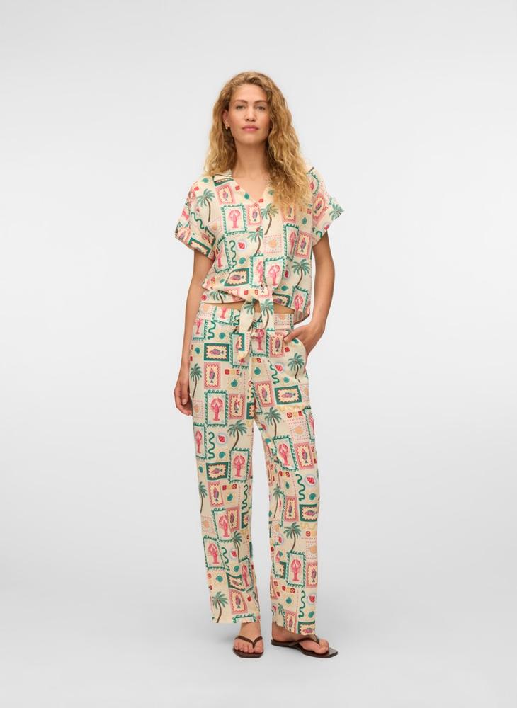 VERO MODA Vmbirdie High Waist Tie Detail Pant - Image 4