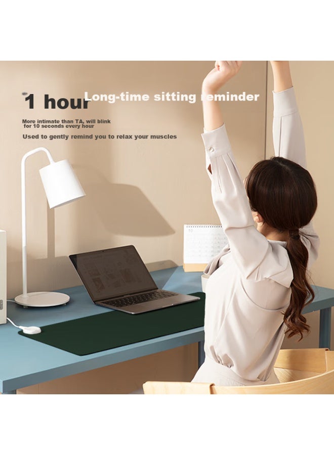 Lesailes New National Standard 3c Certified Green Heating Mouse Pad Large Size Intelligent Heating Office Computer Hand Warmer Desk Mat Green 800*330*1.8mm - Image 5