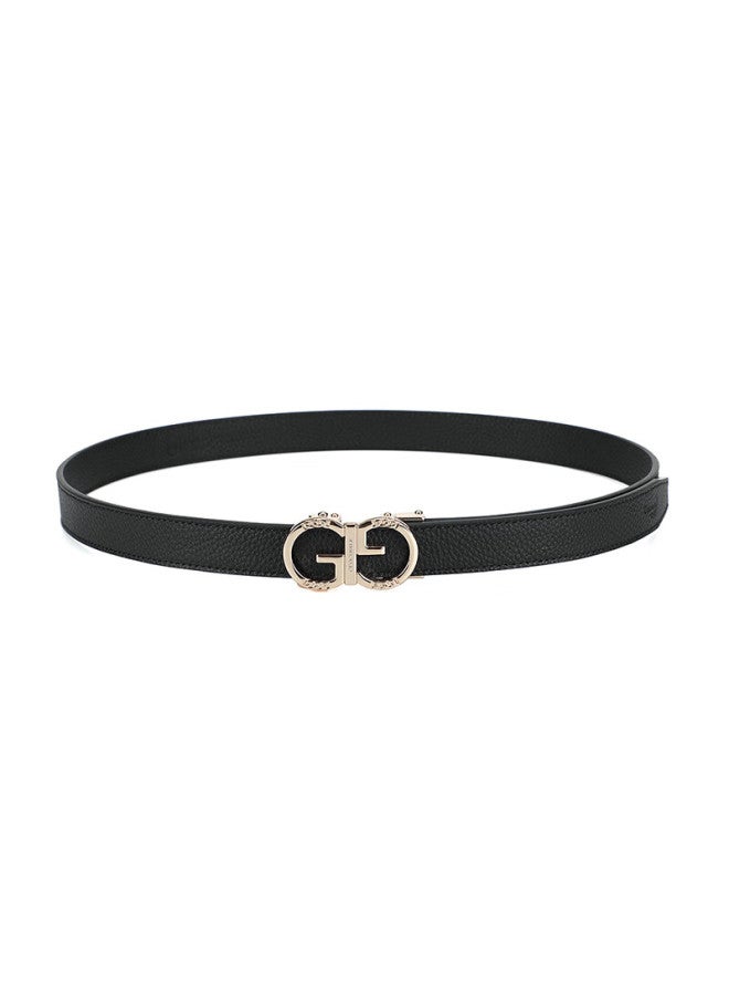 Crocodile T-shirt, Qixi Gift, Top-grain Leather, Fashionable Belt, Women's Automatic Buckle, Exquisite And Simple Waist Belt, Gift Box Packaging - Image 3
