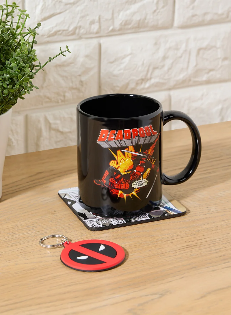 Pyramid Deadpool Merc Goals Mug Coaster Keychain Gift Set