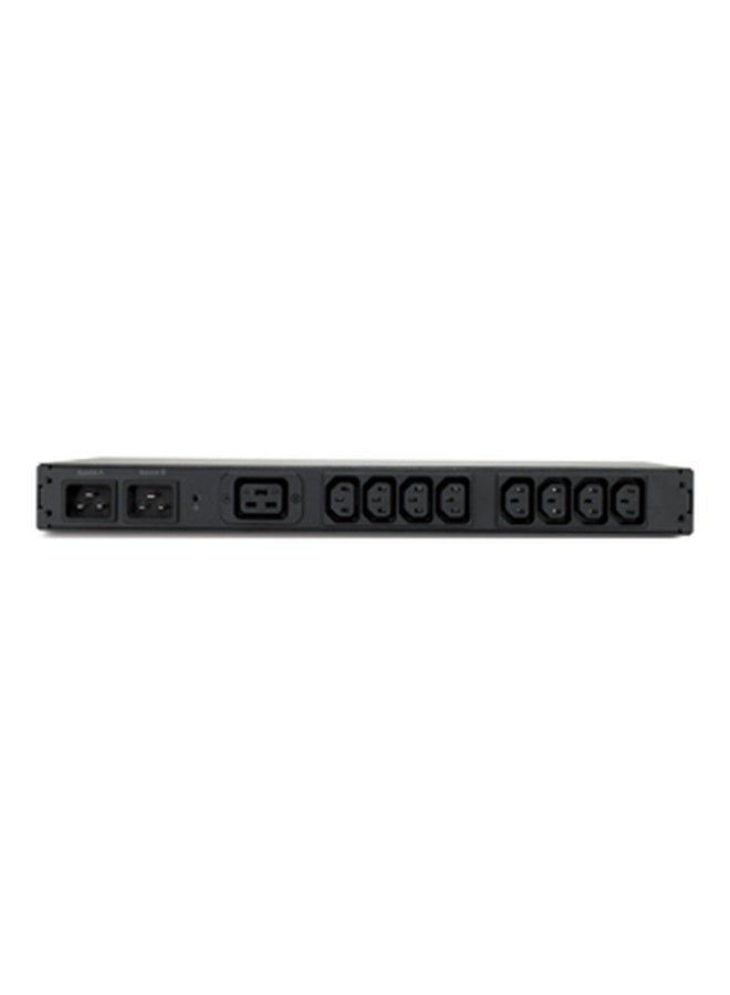 APC AP7723 1U Rack Automatic Transfer Switch 230V 16A 8x C13 & 1x C19 Outlets Dual Power Source Redundant Switch with Ethernet & RS-232 Connectivity (Renewed) - Image 2