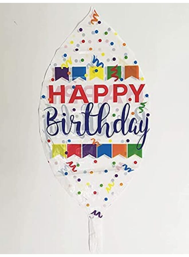 Party Time 1 Piece  Birthday  Foil Balloons Hangable  Happy Birthday - Image 2
