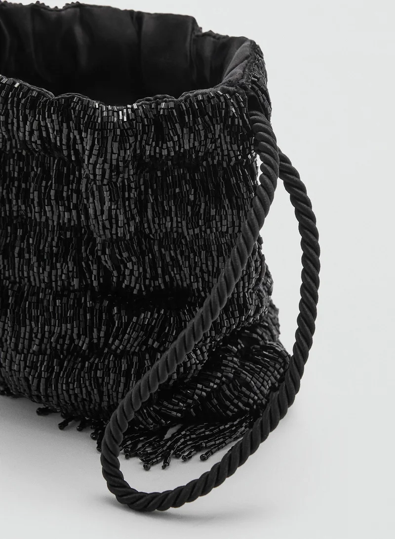 MANGO Mch Jasmine Emballished Hobo