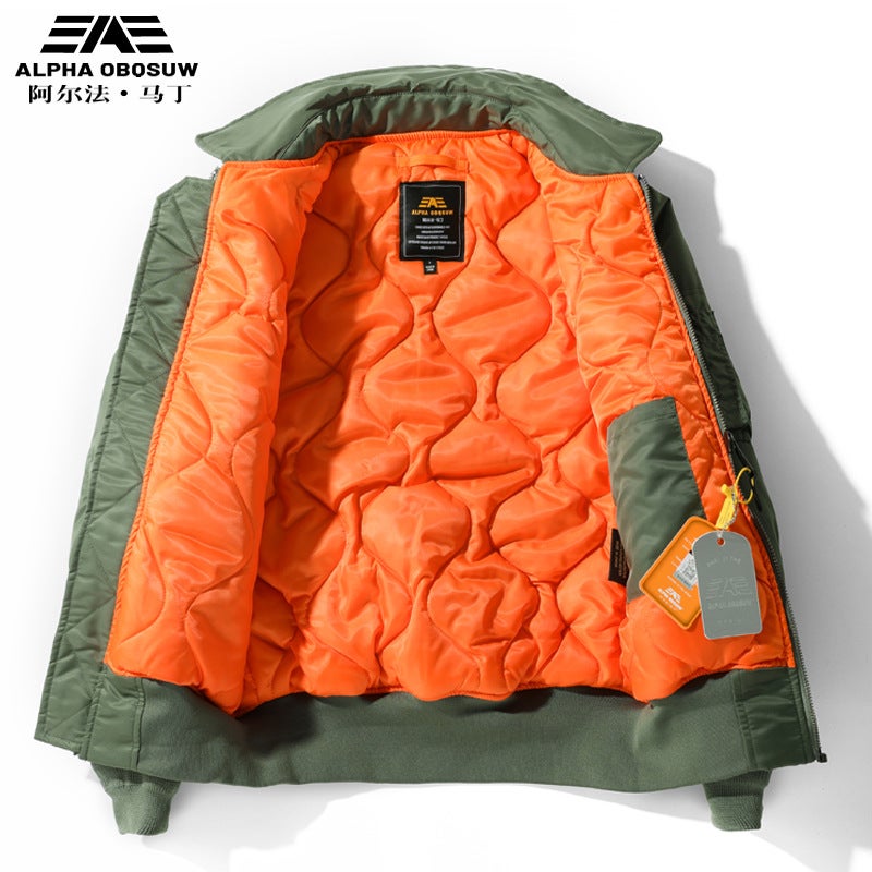 Flying Suit Jacket Men'S And Women'S Thickened Cwu-45P Alpha Martin Astronaut Winter Cotton Coat Coach Jacket - Image 3