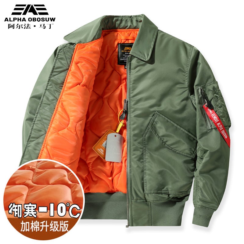Flying Suit Jacket Men'S And Women'S Thickened Cwu-45P Alpha Martin Astronaut Winter Cotton Coat Coach Jacket - Image 2