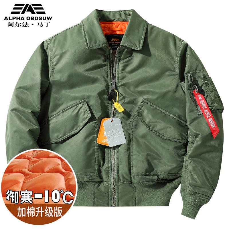 Flying Suit Jacket Men'S And Women'S Thickened Cwu-45P Alpha Martin Astronaut Winter Cotton Coat Coach Jacket - Image 5