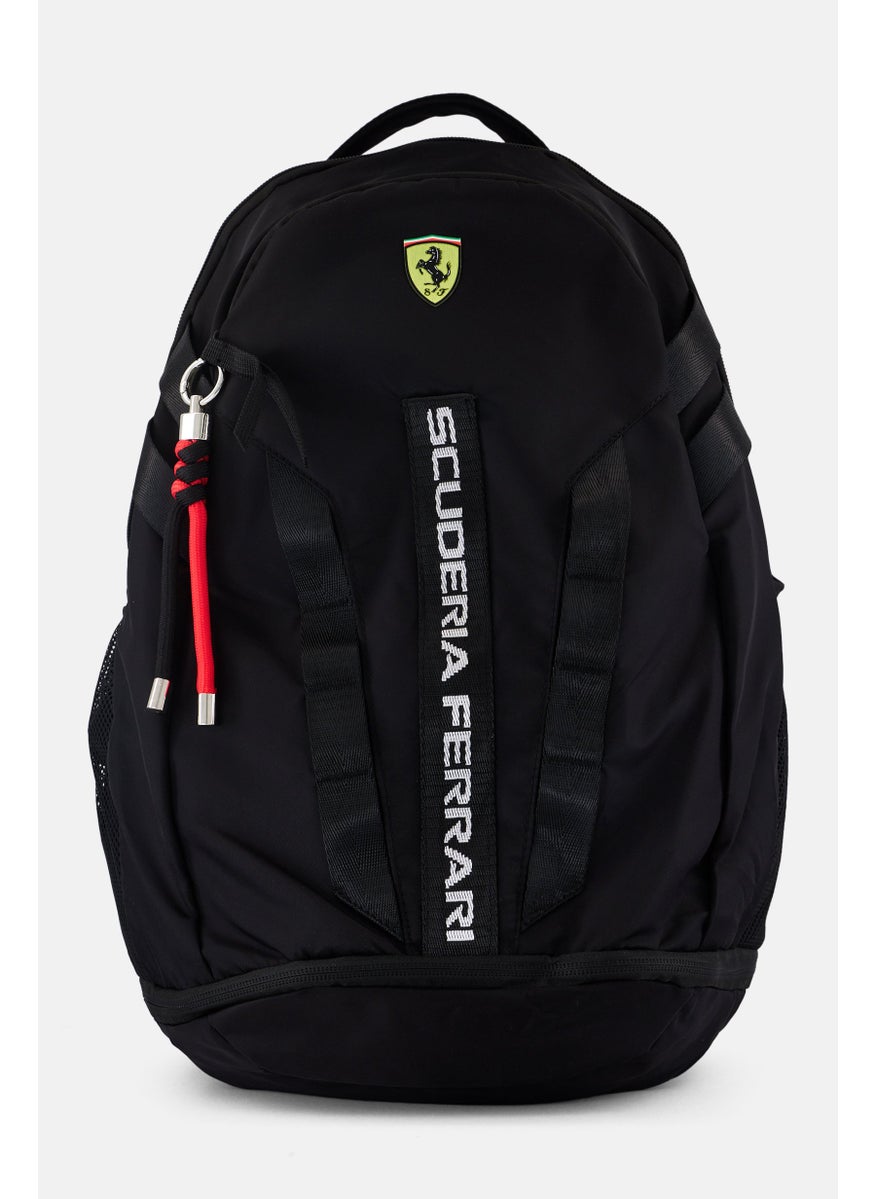 Scuderia Ferrari Men Brand Logo Backpack, Black  - Image 1