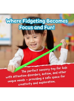 IMPRESA The Original Monkey Noodle Fidget Toy - 5 Pack - Stretchy Sensory Toys For Kids & Toddlers With Unique Needs - Fosters Creativity, Focus, & Fun-Great For Classrooms, Home & Playtime Ages 3+  - Image 3