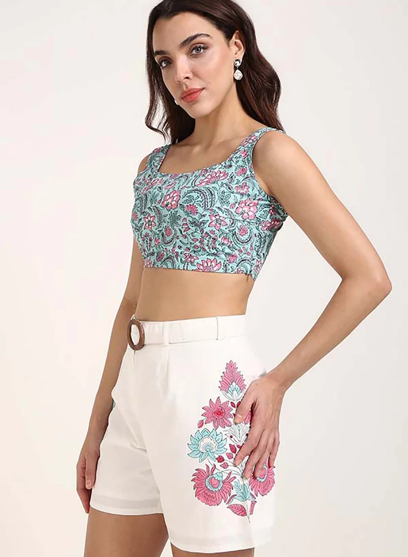 Virgio VIRGIO 100% Cotton Jaipur Block Print Bralette