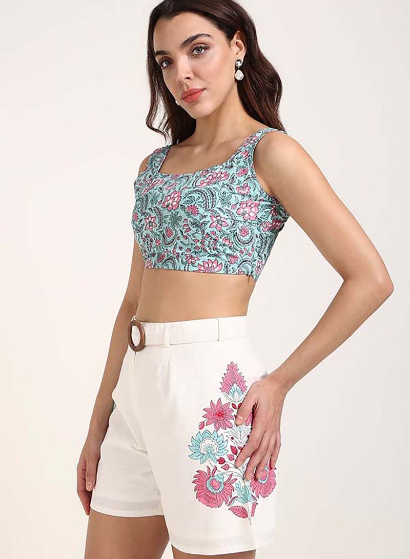 Virgio VIRGIO 100% Cotton Jaipur Block Print Bralette  - Image 2