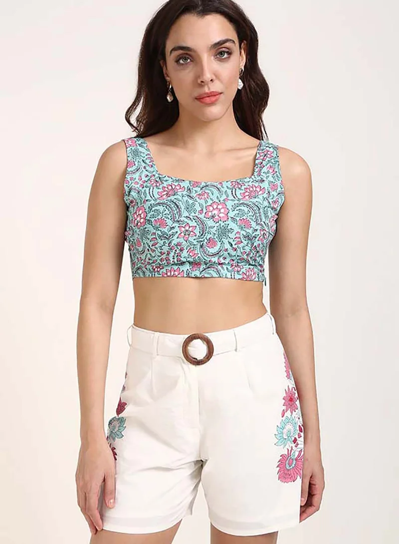 Virgio VIRGIO 100% Cotton Jaipur Block Print Bralette