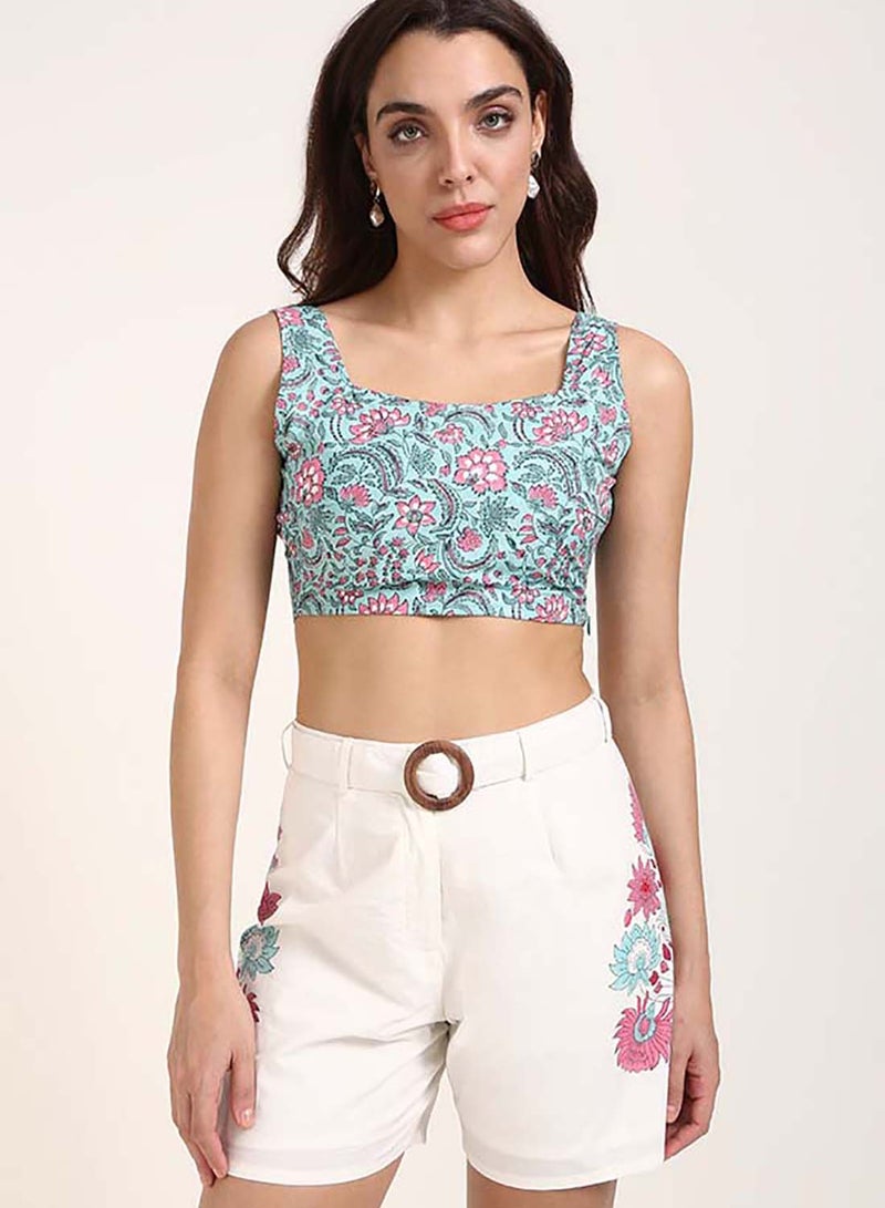 Virgio VIRGIO 100% Cotton Jaipur Block Print Bralette  - Image 1