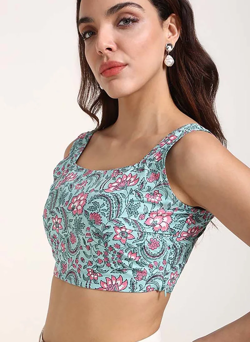 Virgio VIRGIO 100% Cotton Jaipur Block Print Bralette