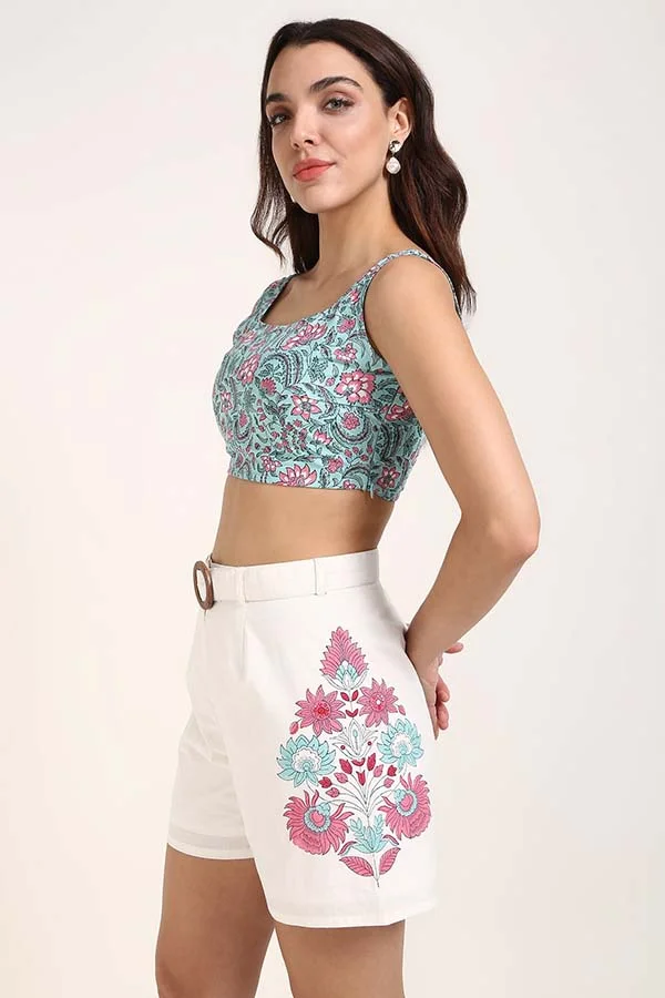 Virgio VIRGIO 100% Cotton Jaipur Block Print Bralette