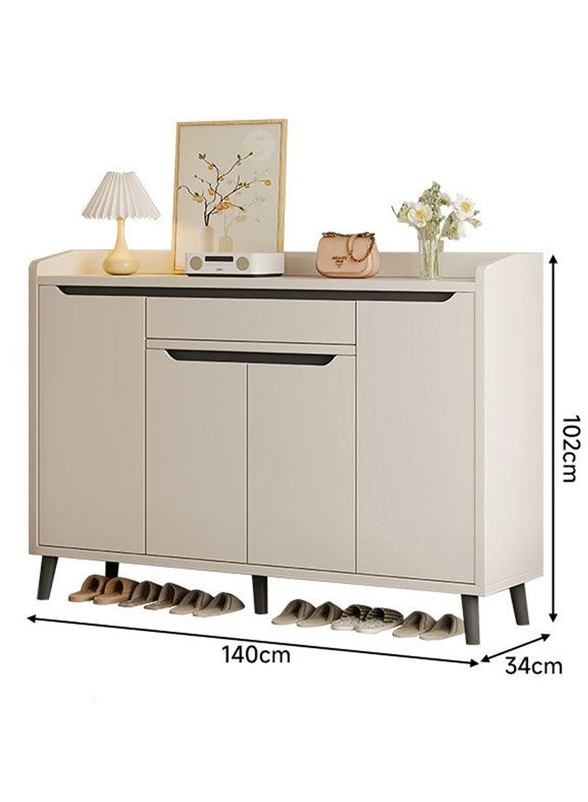 إن كي أكس رف أحذية للمدخل المنزلي وخزانة للشرفة مع مساحة تخزين موفرة للمساحة 140 سم - Image 3