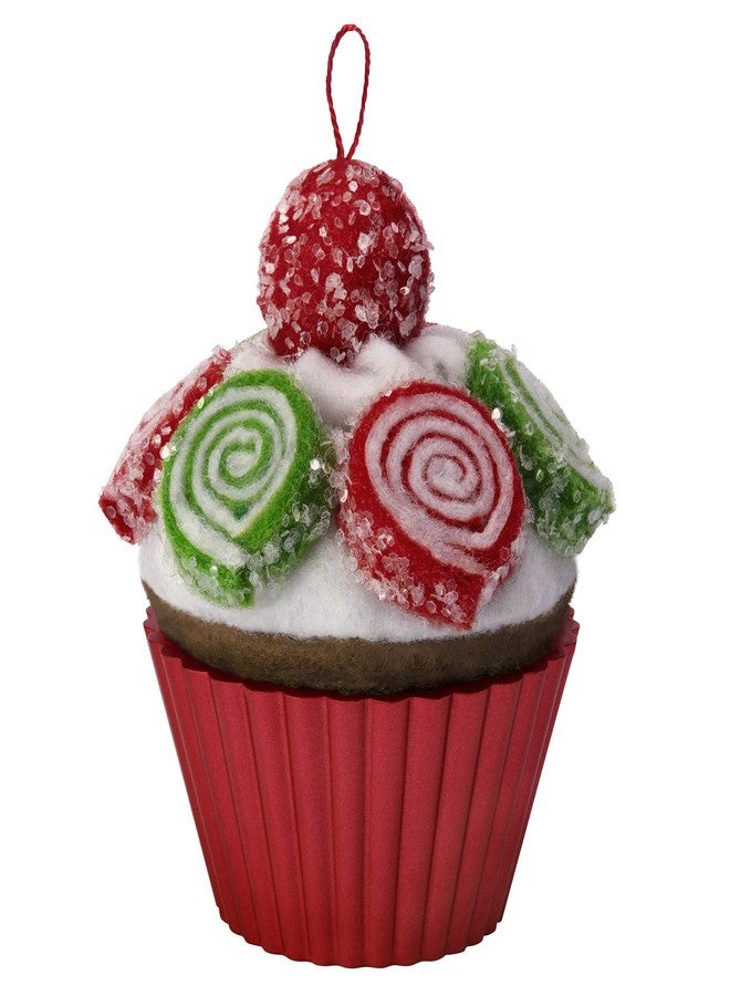 Hallmark Keepsake Christmas Ornament 2019 Year Dated, Christmas Cupcakes Pinwheel Sweetness Fabric - Image 2